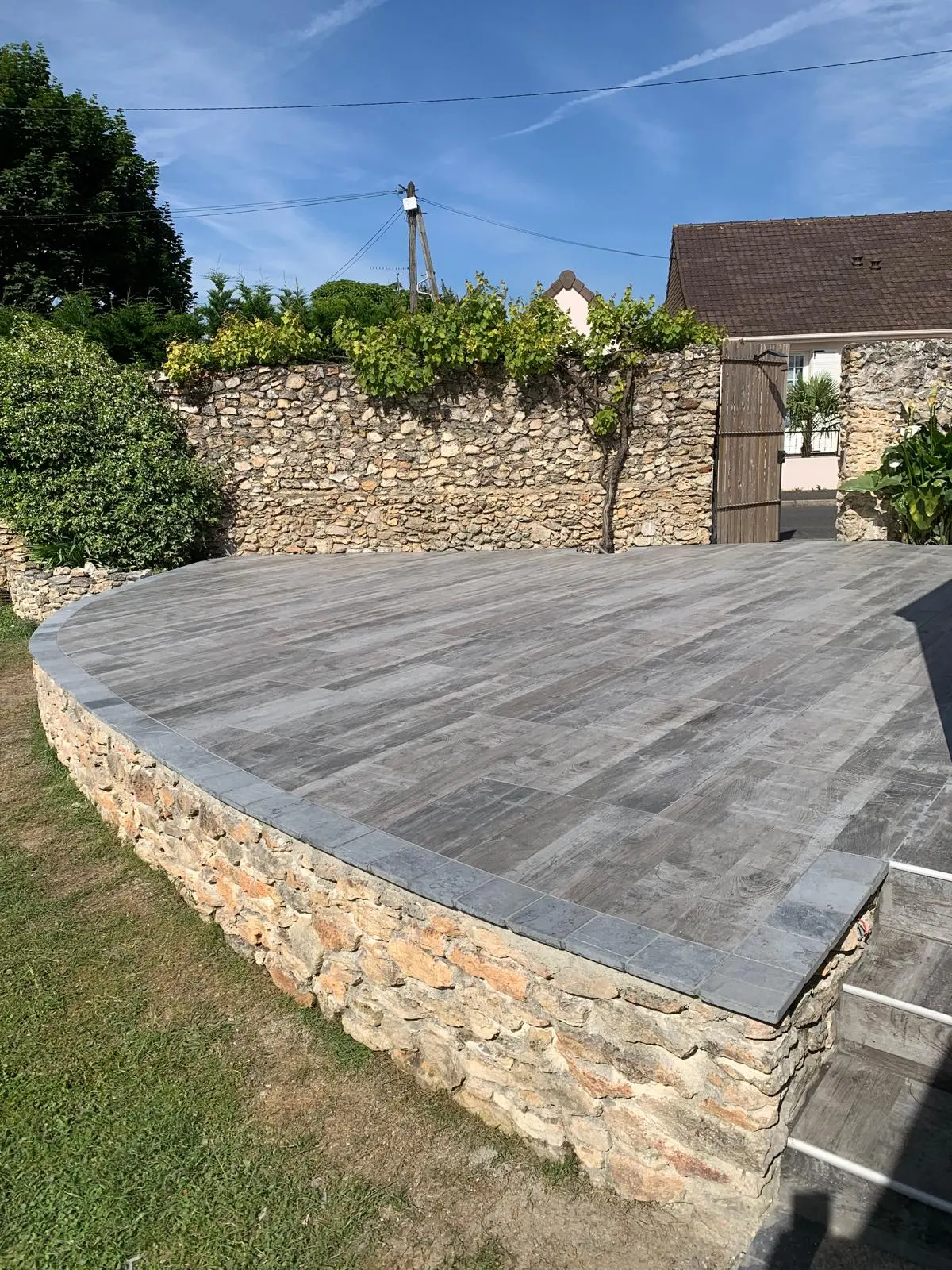 Projet de pavage en pierre